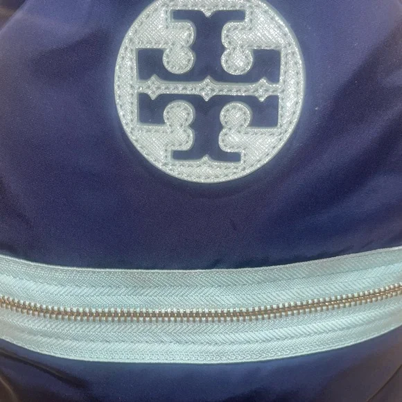 $25 LS EUC Tory Burch Nylon and Leather Back Pack - Picture 10 of 14